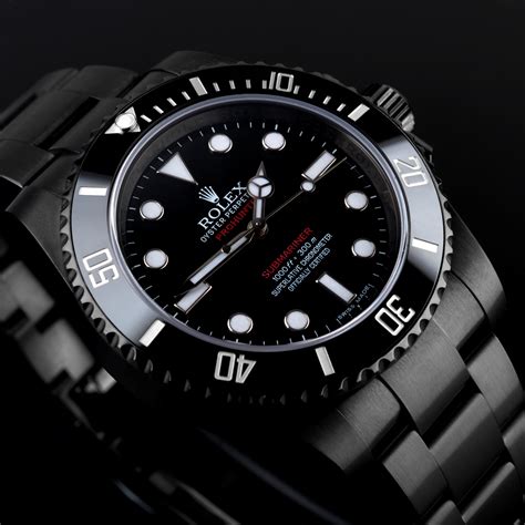 rolex swiss submariner pro-hunter|blacked out rolex submariner.